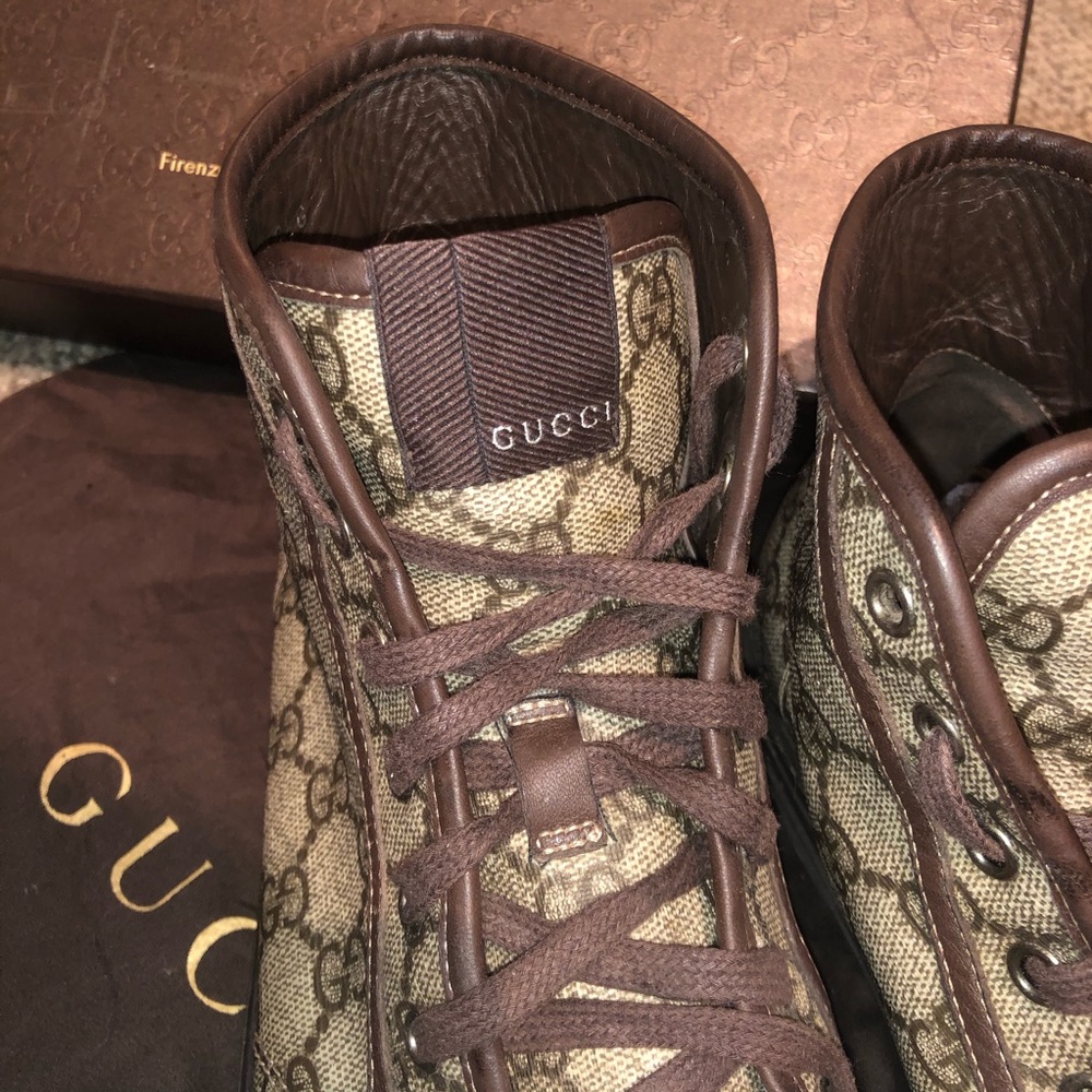 Gucci A/W GG Monogram High Tops - Picture 4 of 8
